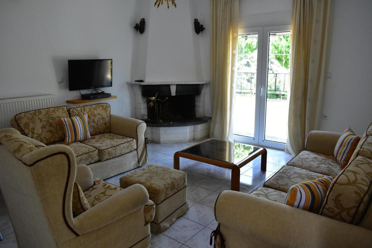 White Clam Vintage House With Sea View & Garden Villa Makrygialos Ngoại thất bức ảnh